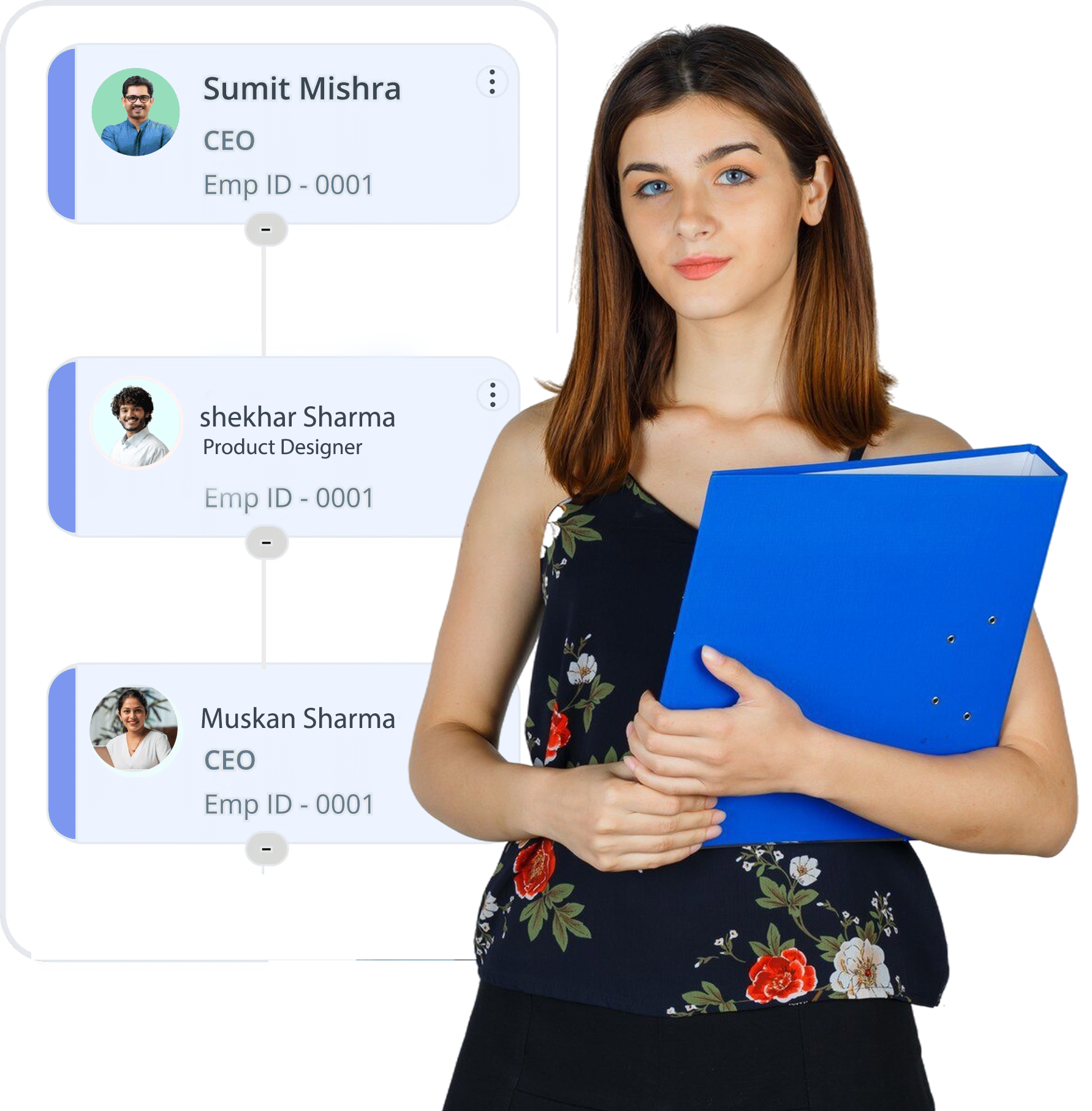 Employee with tablet