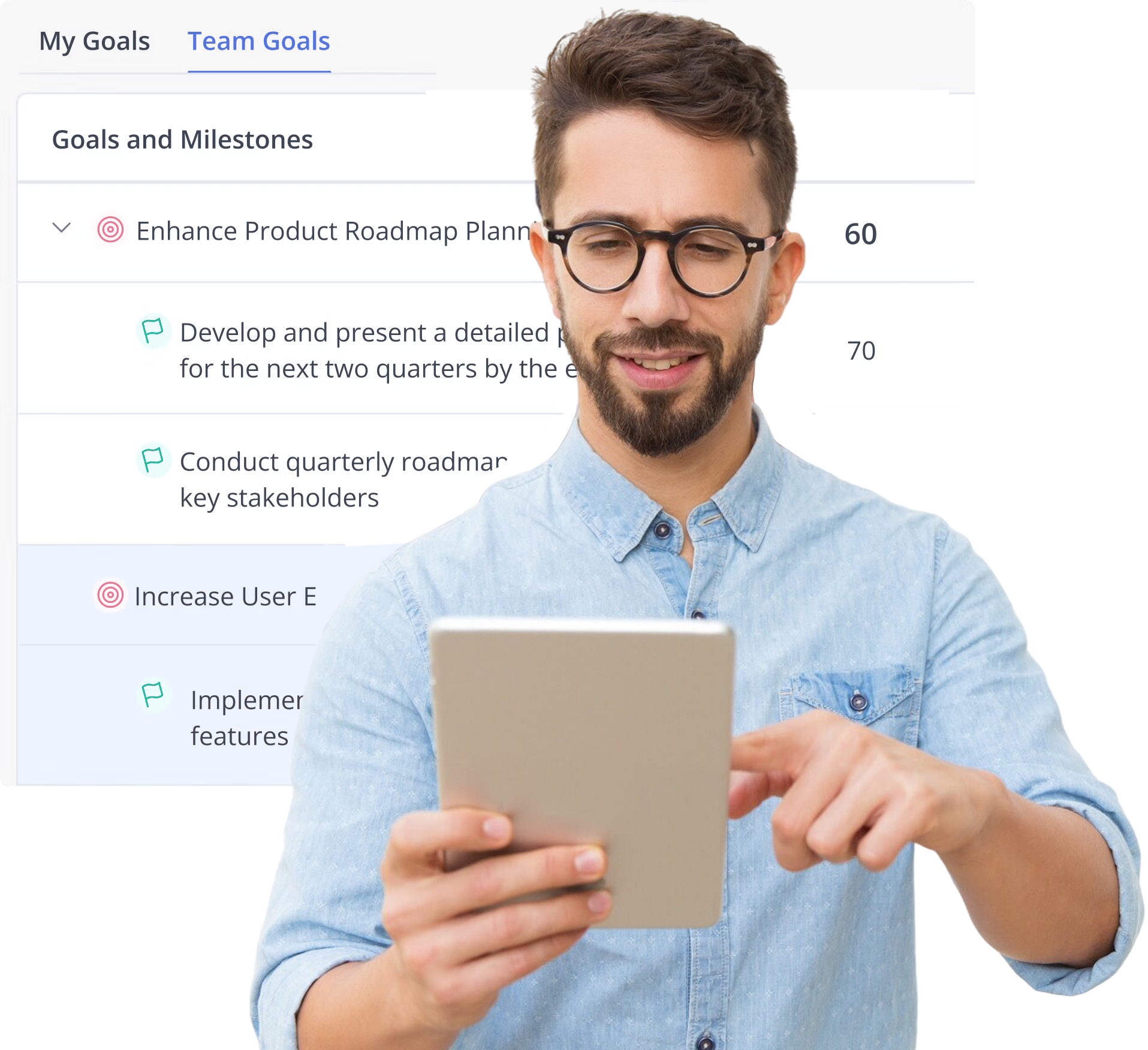 Manager with dashboard